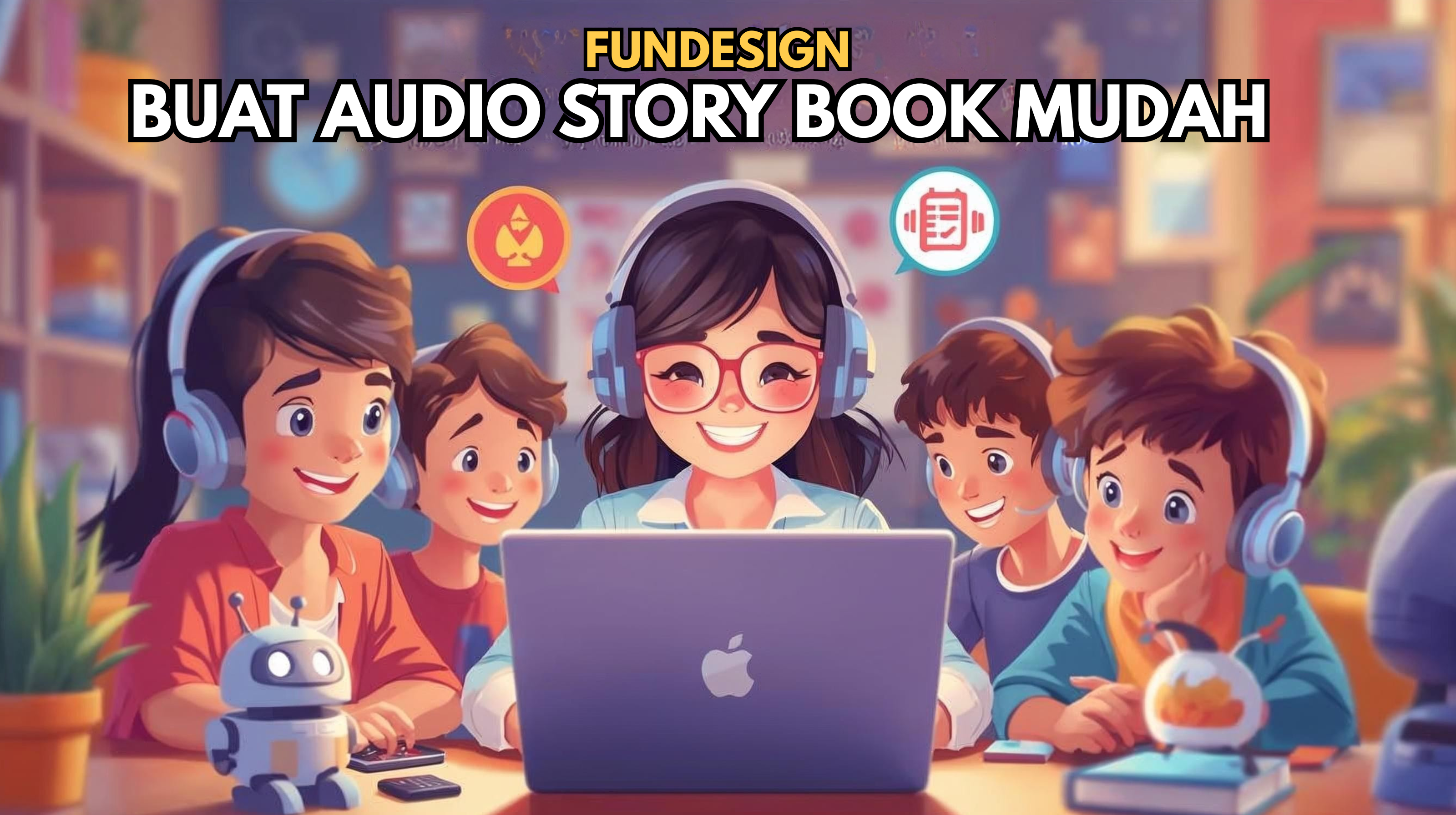 FUNDESIGN BUAT AUDIO STORYBOOK MUDAH